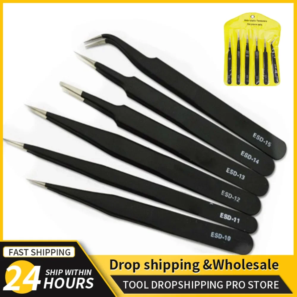 Electronics Repair Tools - Conjunto de pinças de precisão esd,